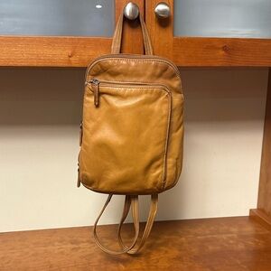 Tignanello Vintage Tan Leather Backpack